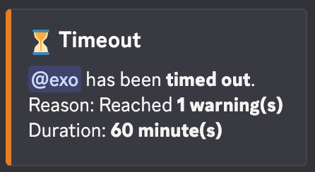 Timeout embed